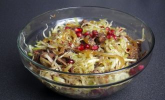 Салат с курицей и редькой по-узбекски