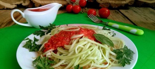 Сыроедческие спагетти