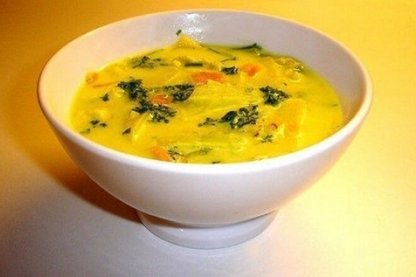 Куриный суп с бурым рисом и петрушкой, рецепт с фото