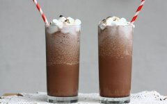 Кофейный молочный коктейль с сахарозаменителем, рецепт с фото